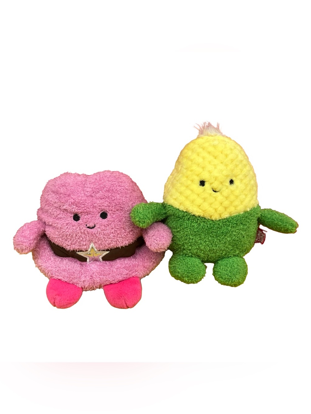 Bumbumz Rootbumz Colby the Corn Rodeobumz Heather Cowgirl Hat Beanie Plush Lot 2